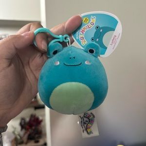 3.5" NWT Ludwig green frog clip squishmallow
